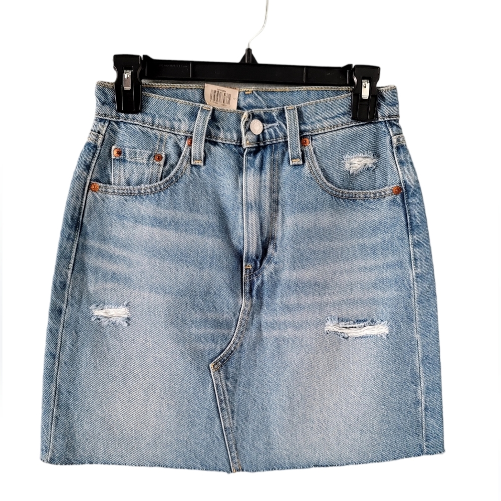 Levi's High-Rise Deconstructed Skirt
